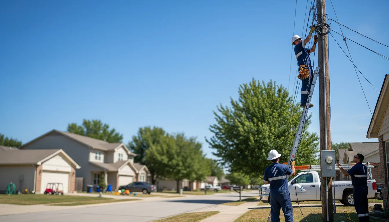 Residential electrician providing installation services in Granton, WI
